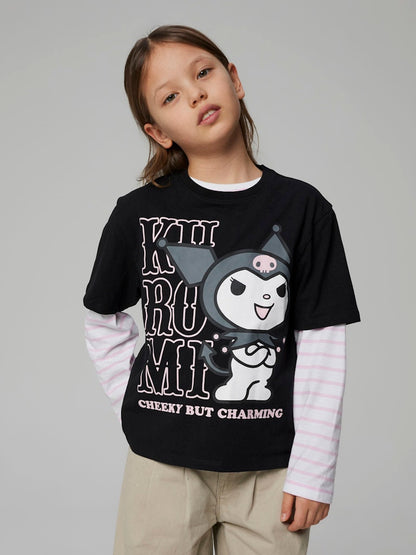 Topp Kuromi Kortärmad Akisa Svart