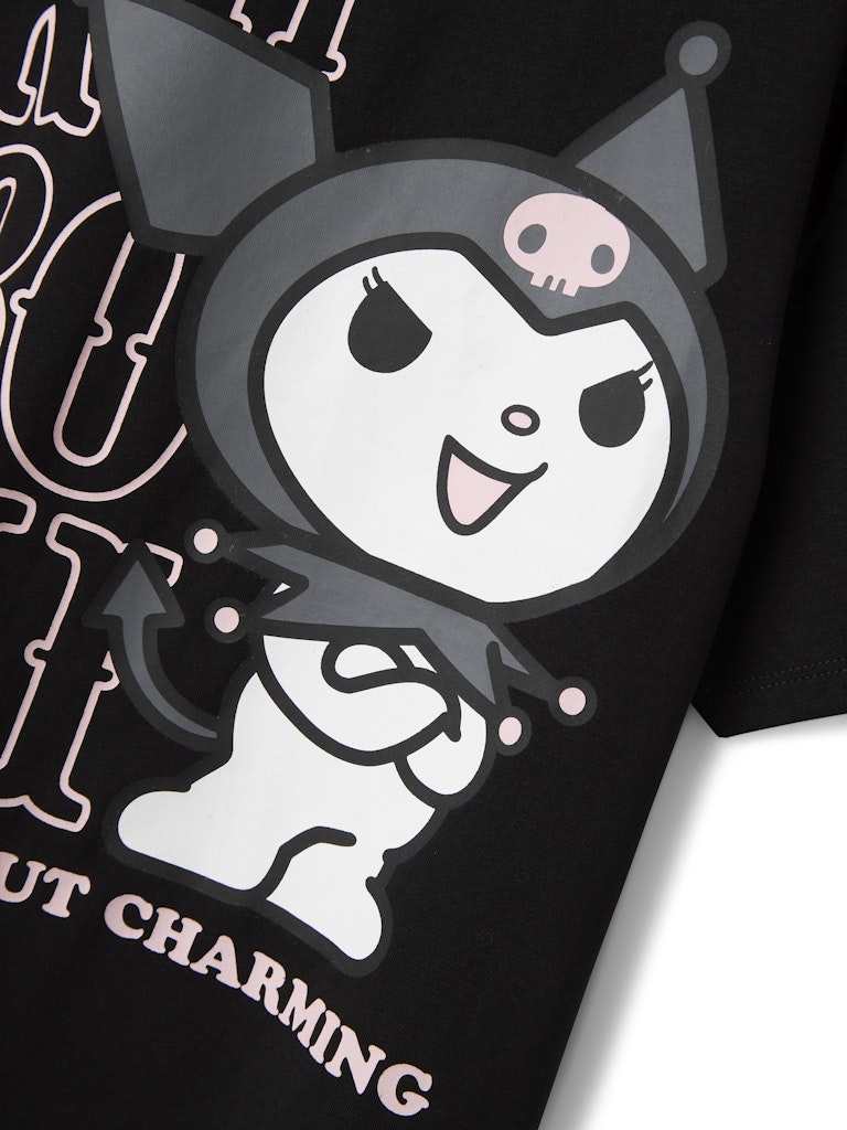 Topp Kuromi Kortärmad Akisa Svart