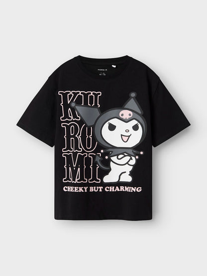 Topp Kuromi Kortärmad Akisa Svart