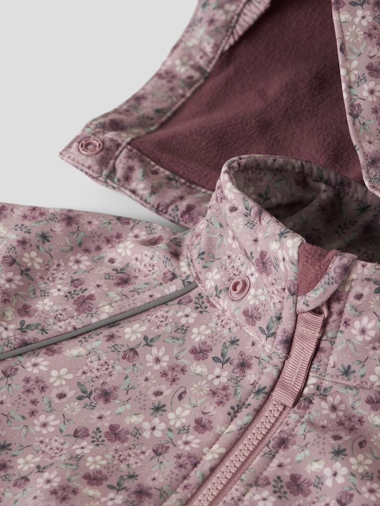 Softshell Jacka M Vattentät Alfa08 Blommor Rosa