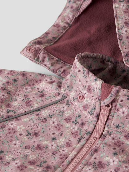 Softshell Jacka M Vattentät Alfa08 Blommor Rosa