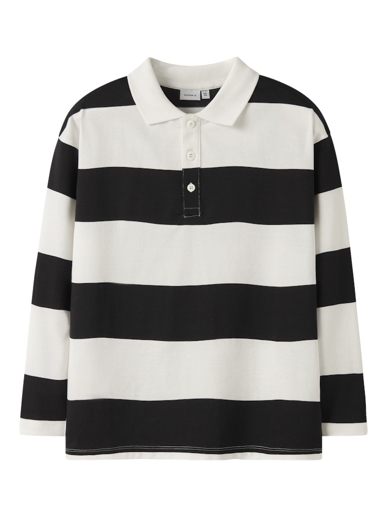 Kragtröja Nutiva Randig Vit/Svart