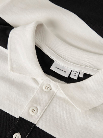 Kragtröja Nutiva Randig Vit/Svart