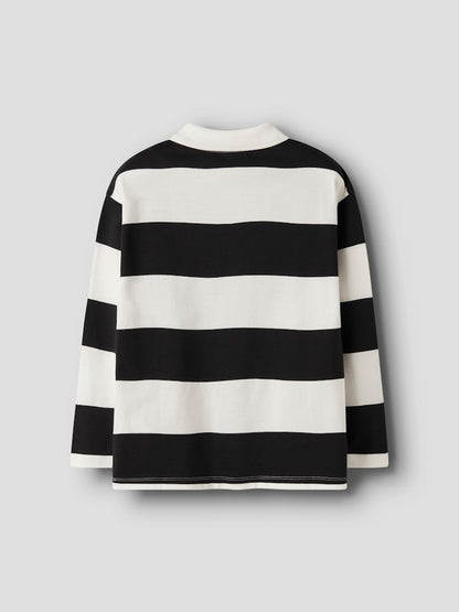 Kragtröja Nutiva Randig Vit/Svart