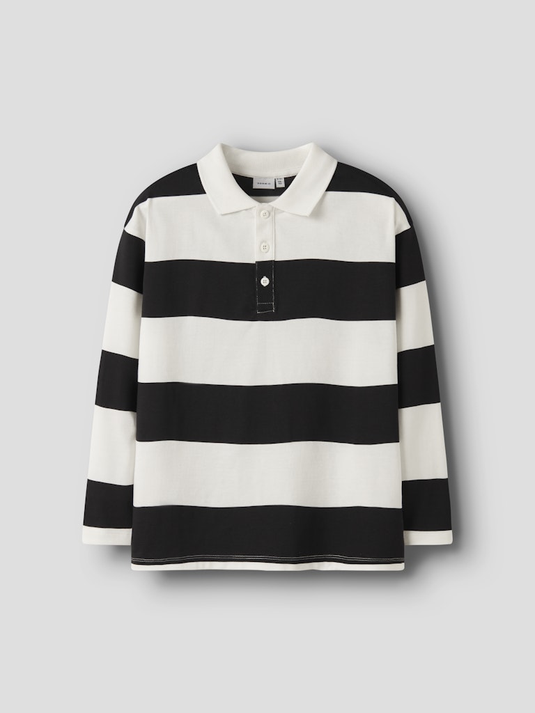 Kragtröja Nutiva Randig Vit/Svart