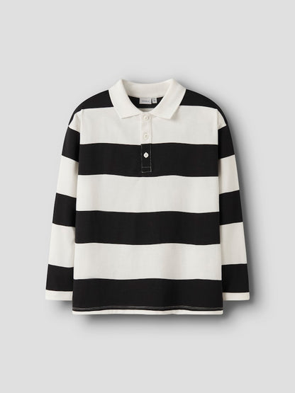 Kragtröja Nutiva Randig Vit/Svart