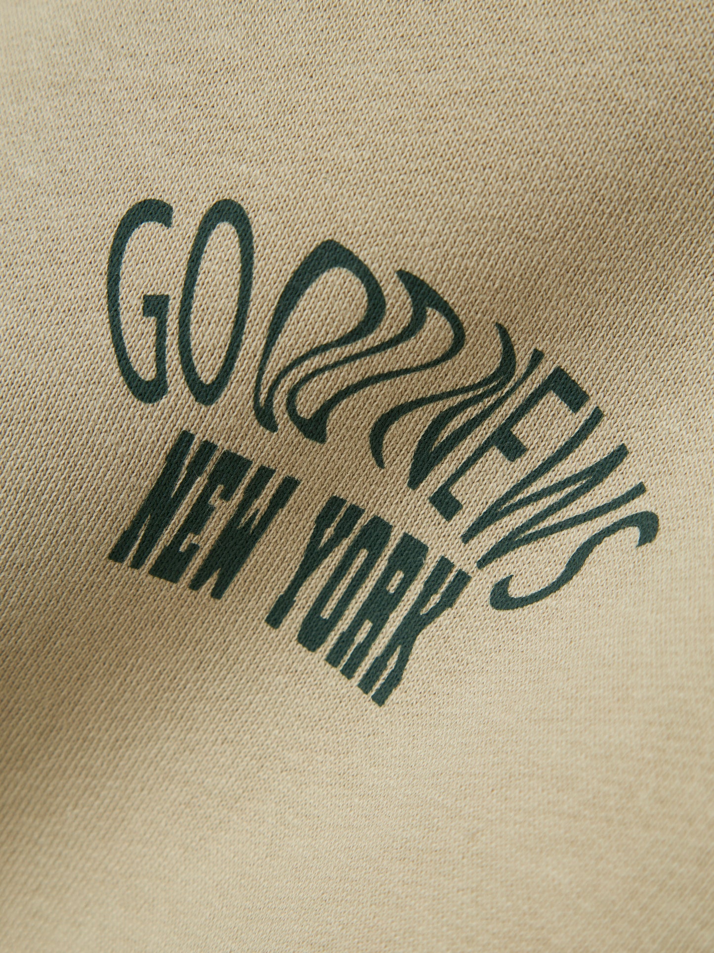 Sweattröja Nolen Backprint Beige