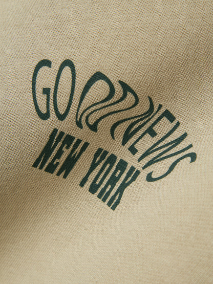 Sweattröja Nolen Backprint Beige