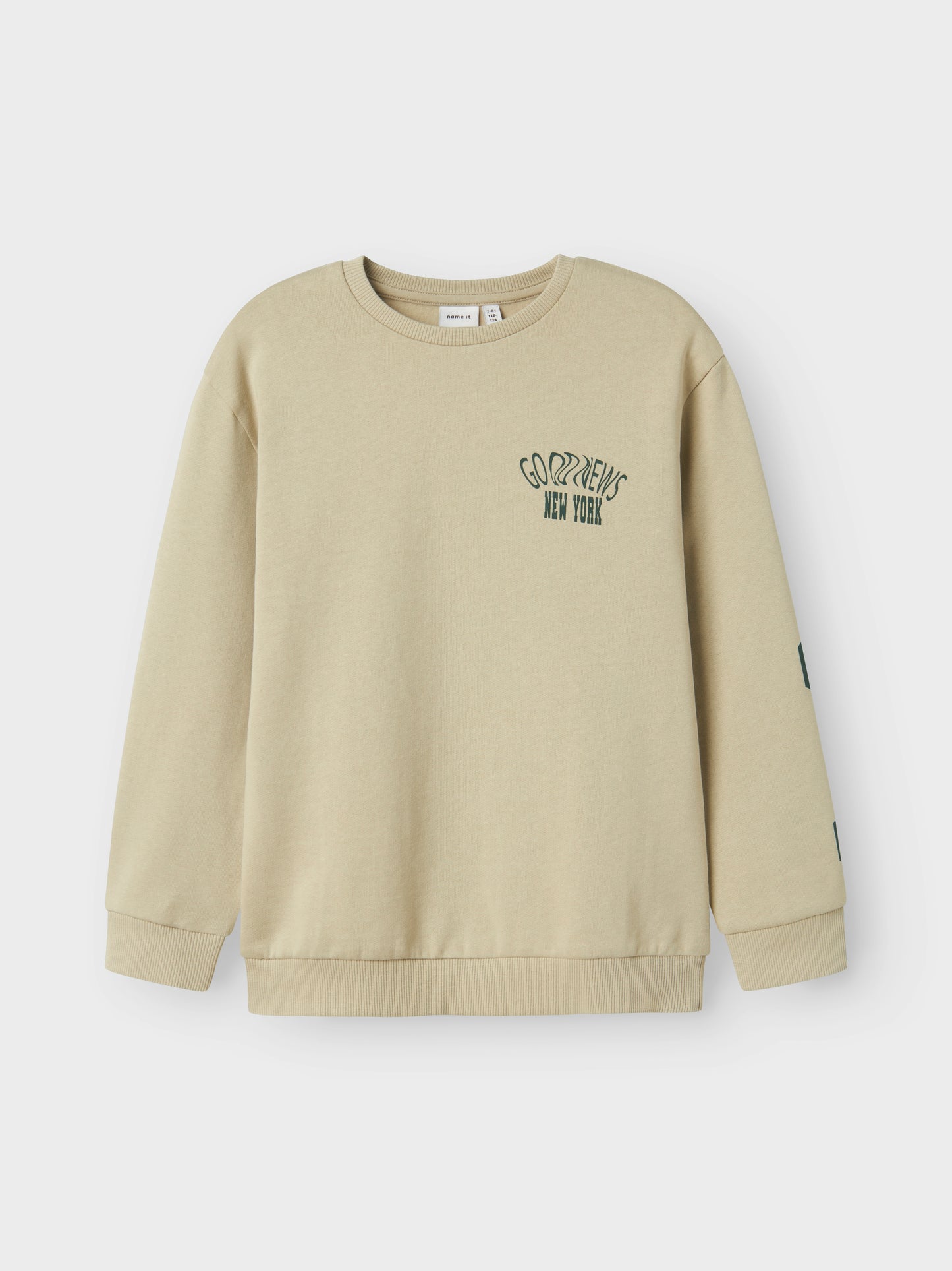 Sweattröja Nolen Backprint Beige