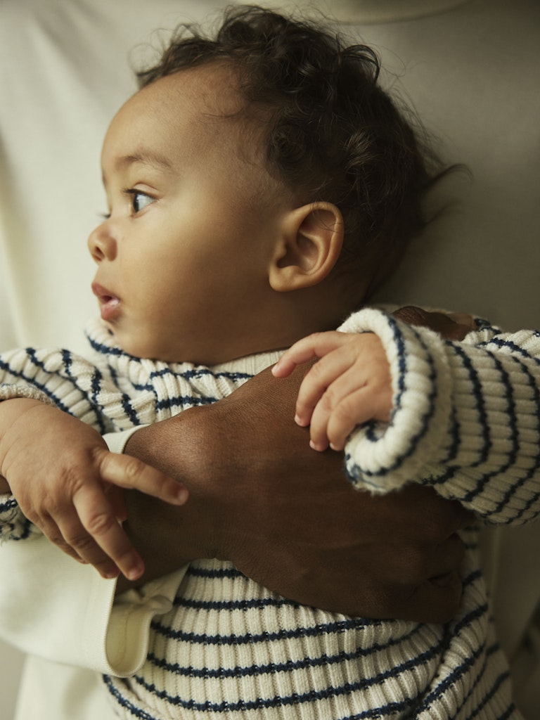 Stickad Tröja Ostripe Randig Blå/Vit