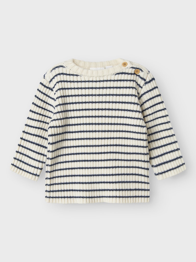 Stickad Tröja Ostripe Randig Blå/Vit