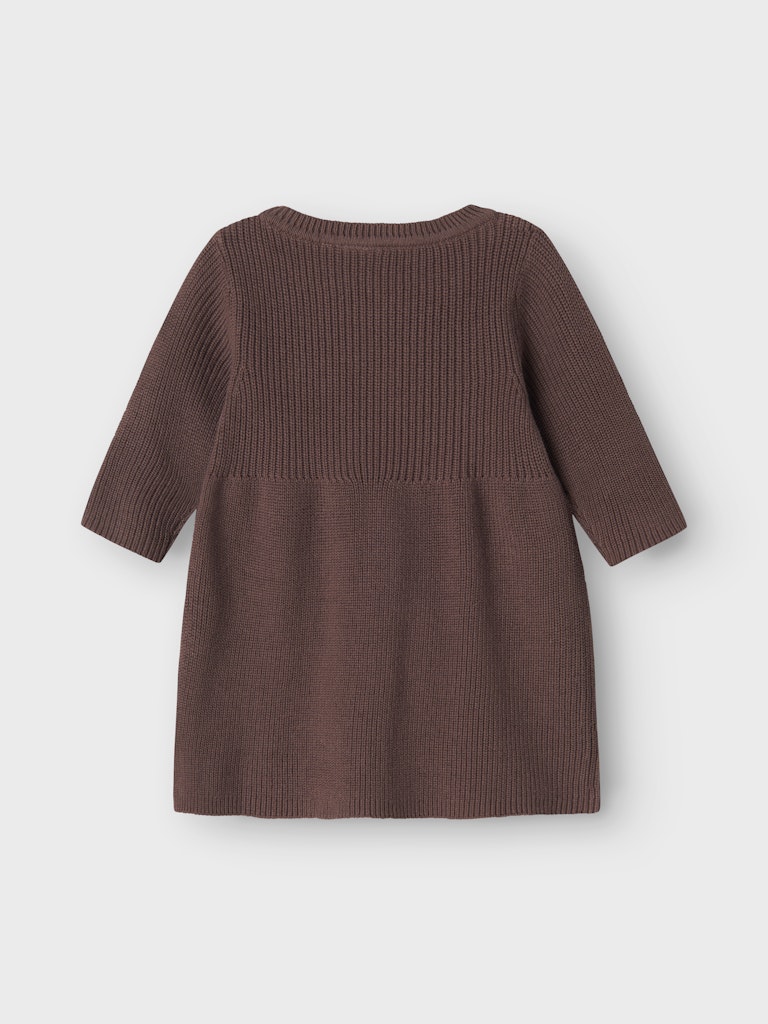 Klänning Olivina Stickad Enfärgad Rosa