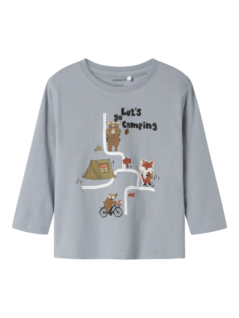 Långärmad Topp Olen Djur Blå