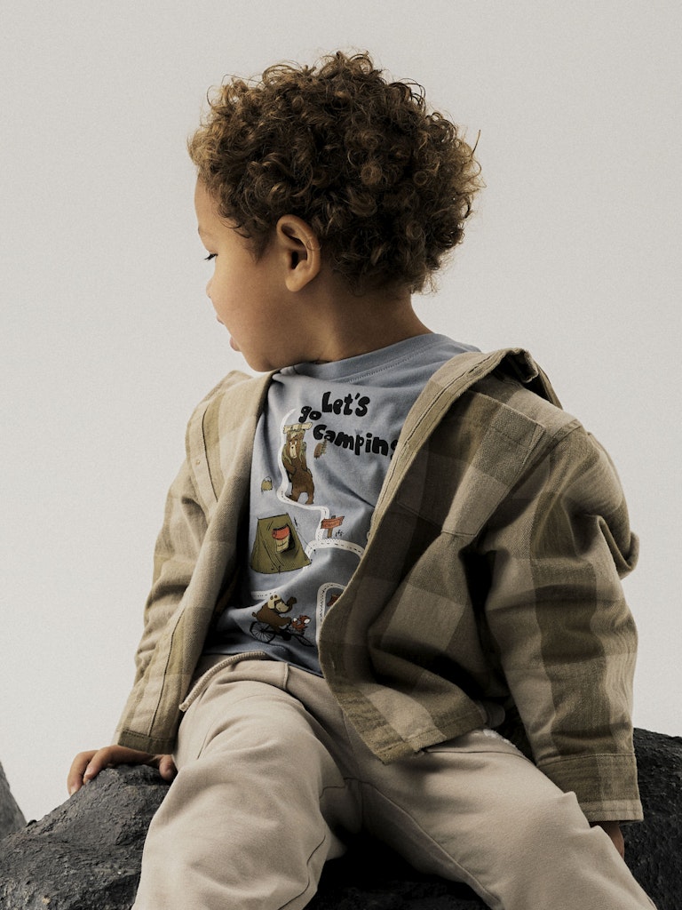 Långärmad Topp Olen Djur Blå