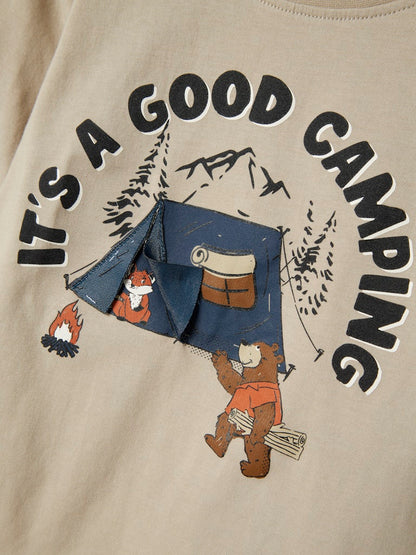 Långärmad Topp Olen Camping Beige