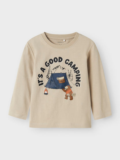 Långärmad Topp Olen Camping Beige