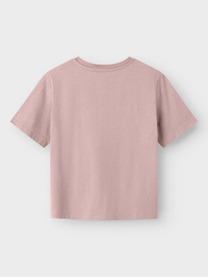 Kortärmad Topp Lisemarie Leopard Rosa