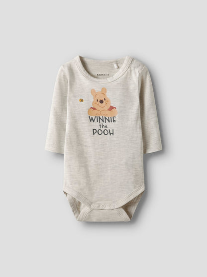 Body Långärmad Nalle Puh Ola Beige