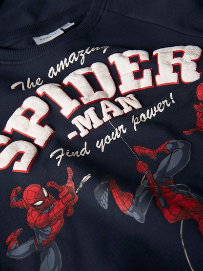 Sweattröja Spiderman Obert Blå