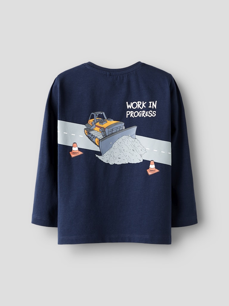 Topp Långärmad Tonka Bilar Fordon Blå