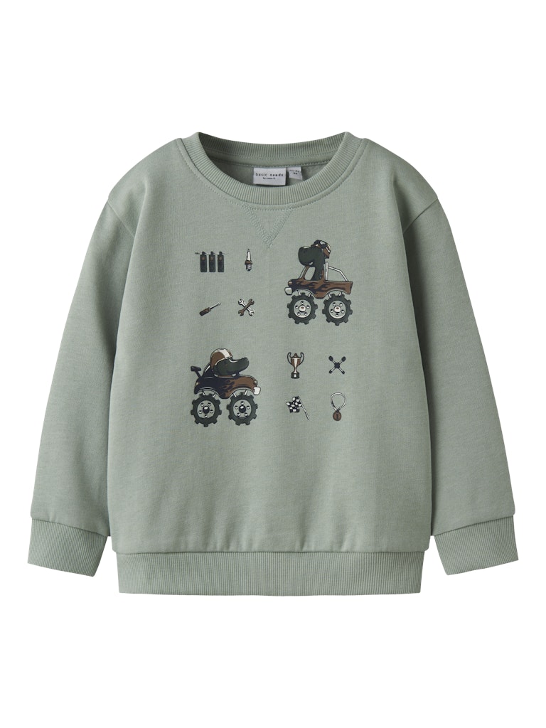 Sweattröja Dinosaurier Vimo Grön