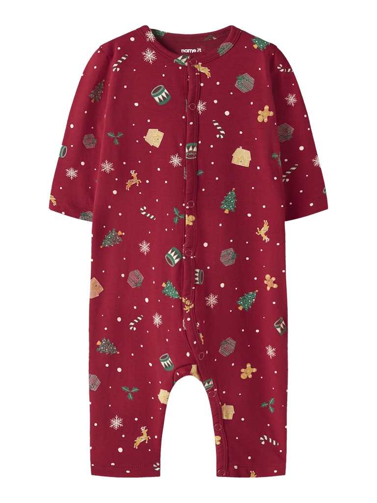 Pyjamas Julmotiv Vismas NB Röd