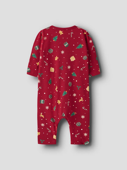 Pyjamas Julmotiv Vismas NB Röd