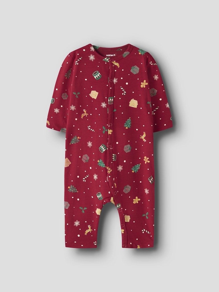 Pyjamas Julmotiv Vismas NB Röd
