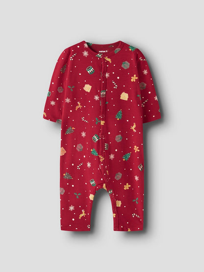Pyjamas Julmotiv Vismas NB Röd