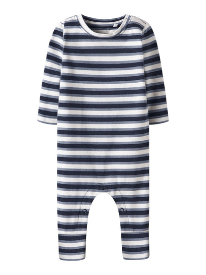 Långärmad Pyjamas Randig Blå