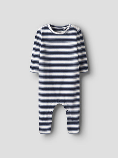 Långärmad Pyjamas Randig Blå