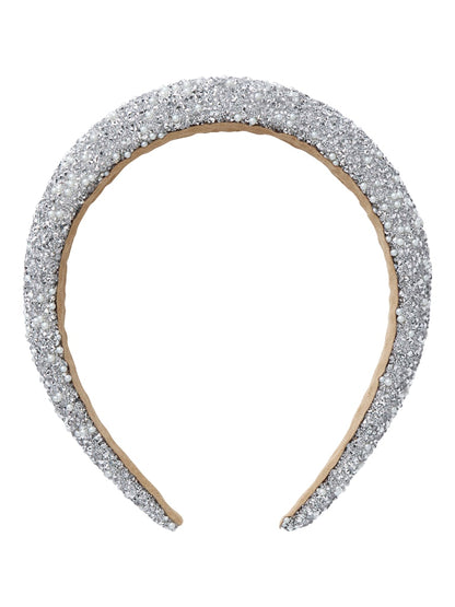 Diadem Glitter Rillo Silver