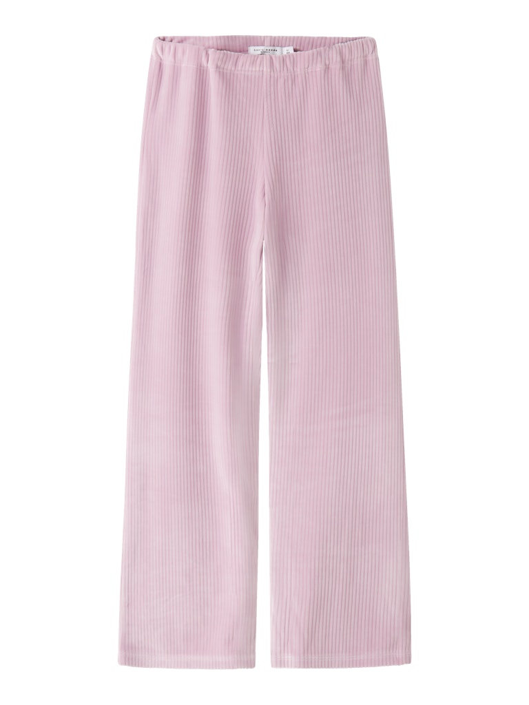 Byxa Veloa Ribbad Velour Rosa