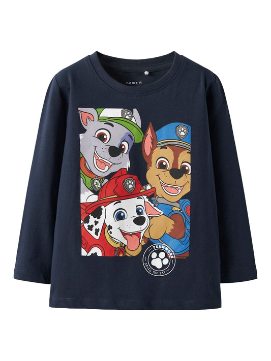 Topp Lång Ärm Nitin Paw Patrol Blå