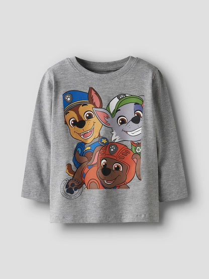 Topp Lång Ärm Nitin Paw Patrol Grå