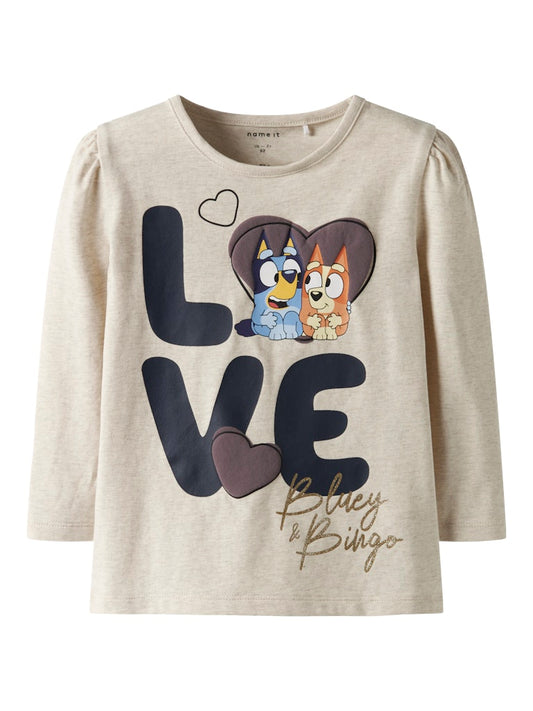 Långärmad Topp Bluey Nema Beige