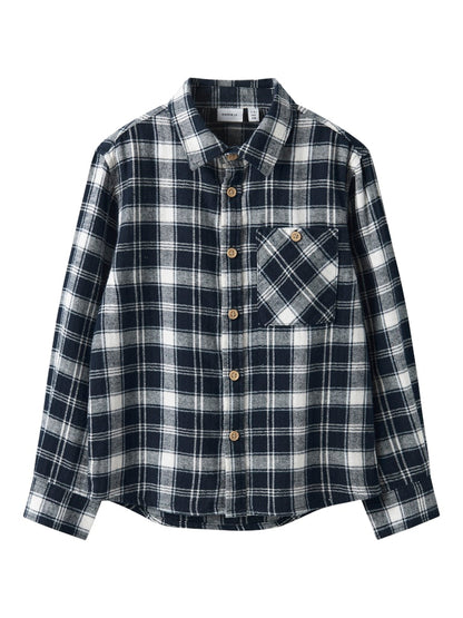 Skjorta Flanell Rutig Sunda Blå