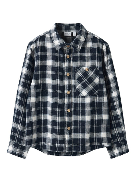 Skjorta Flanell Rutig Sunda Blå