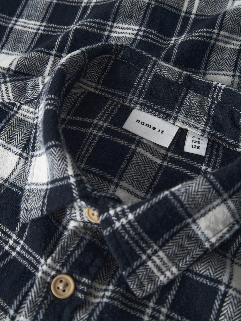 Skjorta Flanell Rutig Sunda Blå