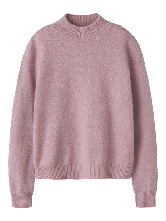 Stickad Tröja Vemmie Enfärgad Rosa