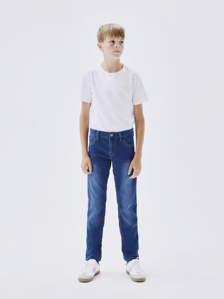 Jeans Theo Slim Dnm Thayer Medium Blå