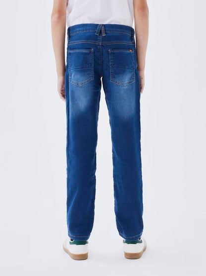 Jeans Theo Slim Dnm Thayer Medium Blå