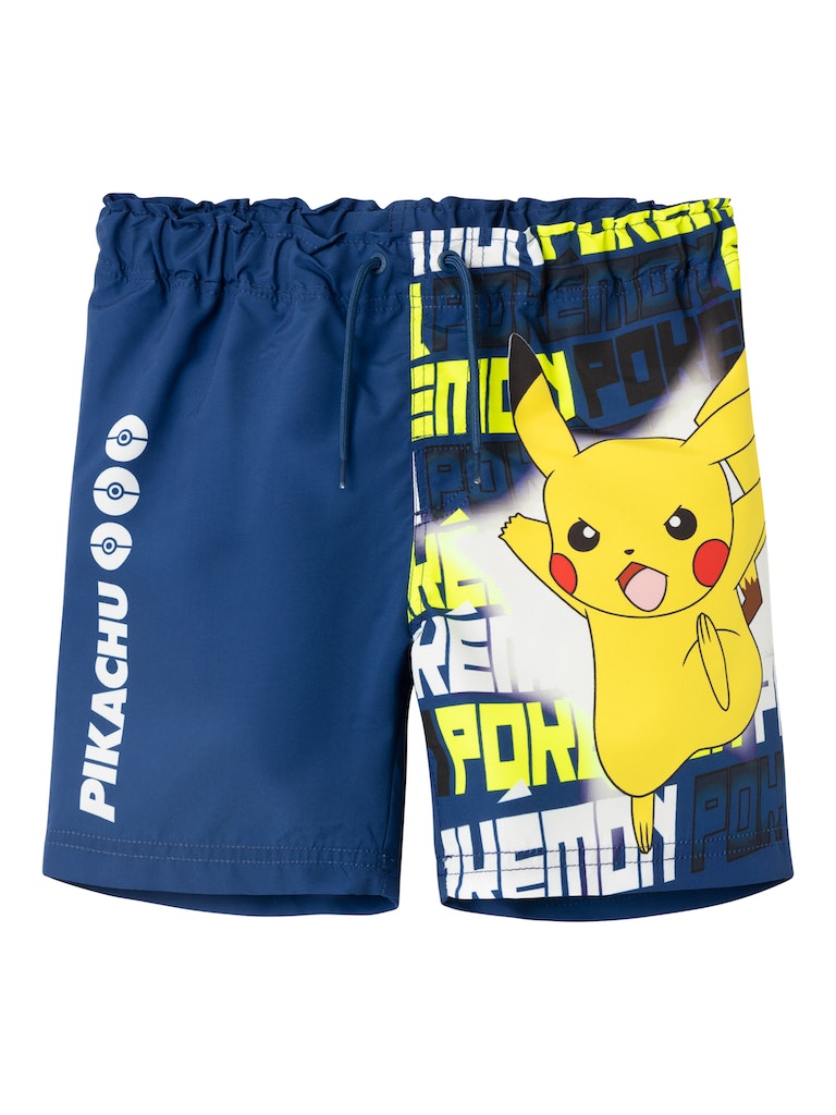 Badshorts Pokémon Makhi Blå