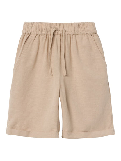 Linneshorts Faher Beige