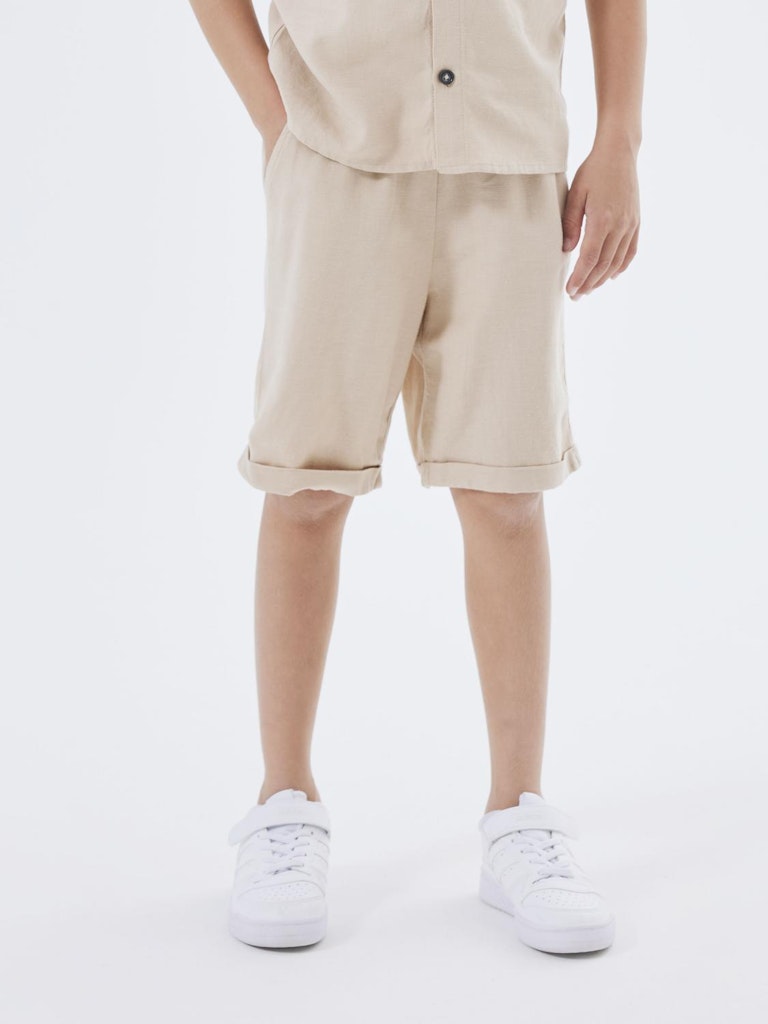 Linneshorts Faher Beige