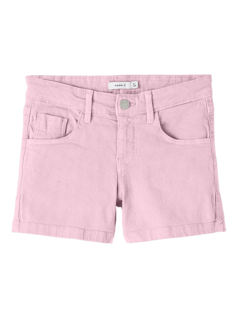 Shorts Rose Enfärgade Twill Regular Rosa