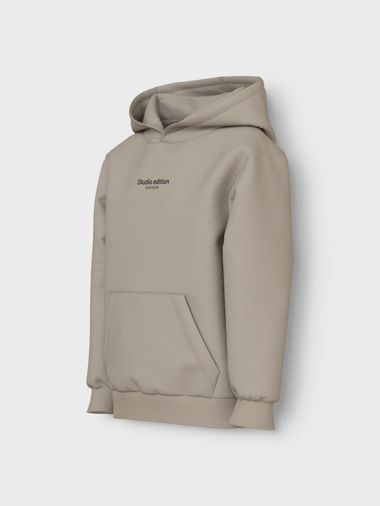 Hoodie Brody Enfärgad Beige