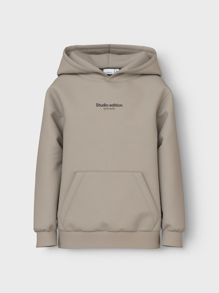 Hoodie Brody Enfärgad Beige