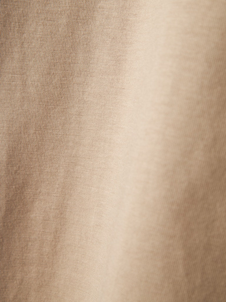 T-shirt Vobbo K Kortärmad Enfärgad Beige