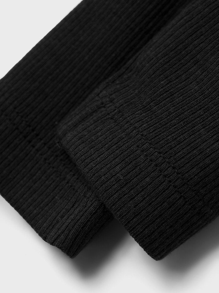 Leggings Ribbade Kab Enfärgade Svart